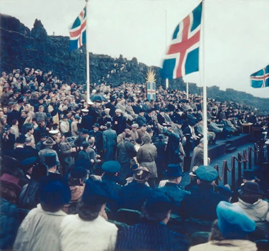 Lýðveldisstofnun, Þingvöllum, 1944.