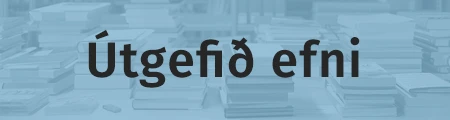 Útgefið efni um jafnréttismál