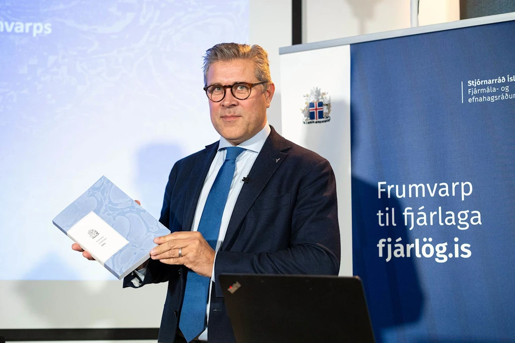 Bjarni Benediktsson kynnir fjárlagafrumvarp ársins 2024.