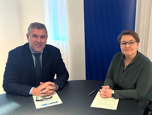 Bjarni Benediktsson, félags- og vinnumarkaðsráðherra, og Drífa Snædal, talskona Stígamóta