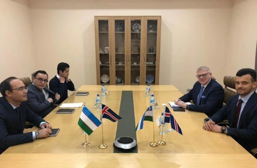 Frá fundi með fulltrúum ráðuneytis fjárfestinga og utanríkisviðskipta í Úsbekistan