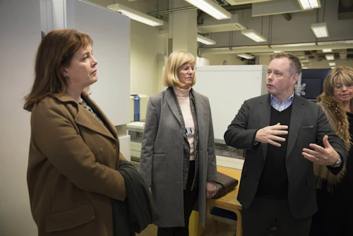 Heilbrigðisráðherra, ráðuneytisstjóri og forstjóri Landspítala - Landspítali/ÞÞ