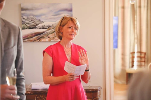 Unnur Orradóttir Ramette opnaði sýninguna