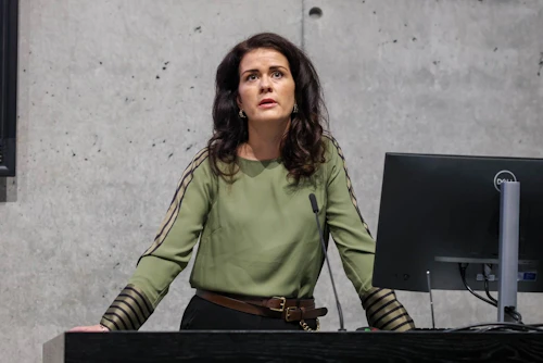 Þórdís Kolbrún Reykfjörð Gylfadóttir utanríkisráðherra ávarpar ráðstefnuna.
