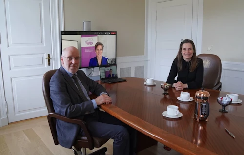 Steingrímur J. Sigfússon, forseti Alþingis, Silvana Koch-Mehrin, forseti WPL, og Katrín Jakobsdóttir forsætisráðherra. 