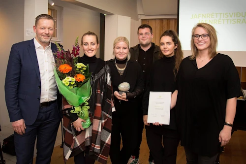 Frá afhendingu jafnréttisviðurkenningar Jafnréttisráðs í Hannesarholti