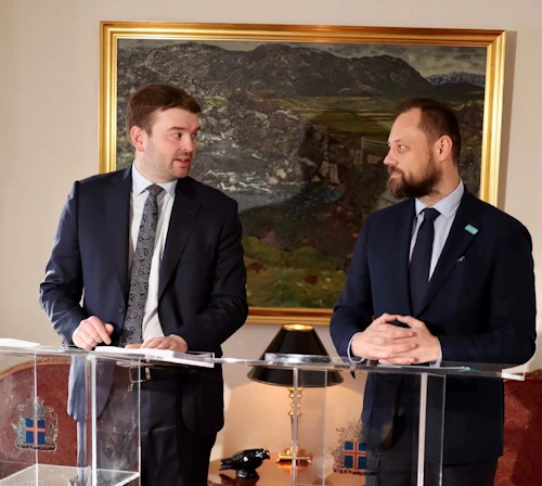 Ásmundur Einar tilkynnti um opnun miðstöðvarinnar í Ráðherrabústaðnum í dag.