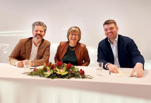 Dagur B. Eggertsson borgarstjóri, Guðrún Hrefna Guðmundsdóttir skólameistari FB og Ásmundur Einar Daðason, mennta- og barnamálaráðherra