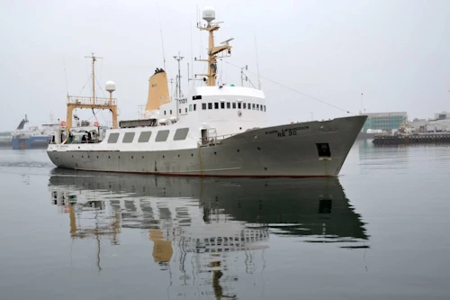 Nýja rannsóknarskipið kemur í stað rs. Bjarna Sæmundssonar. 