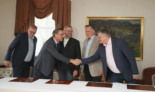 Frá undirritun samnings um þjónustu sérgreinalækna í Ráðherrabústaðnum 27. júní 2023