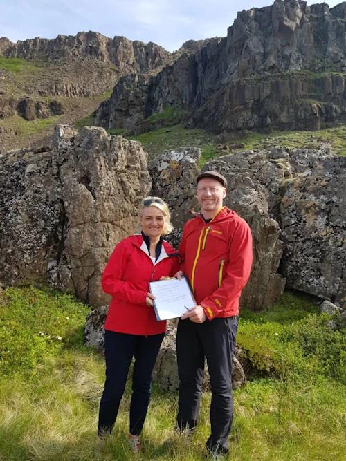 Guðmundur Ingi Guðbrandsson, umhverfis- og auðlindaráðherra, og Sigríður Auður Arnardóttir ráðuneytisstjóri.