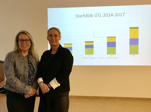 Sigríður Á. Andersen og Kristín Völundardóttir.