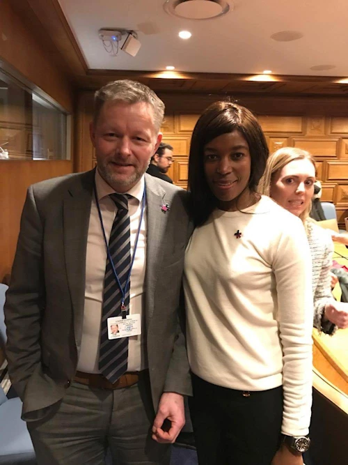 Þorsteinn Víglundsson og Elizabeth Nyamayaro