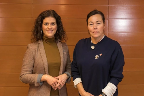 Þórdís Kolbrún og Vivian Motzfeldt, utanríkisráðherra Grænlands