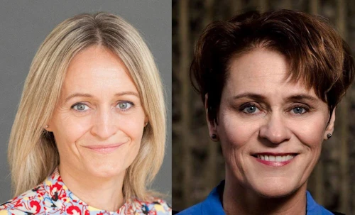 Ása Ólafsdóttir og Björg Thorarensen