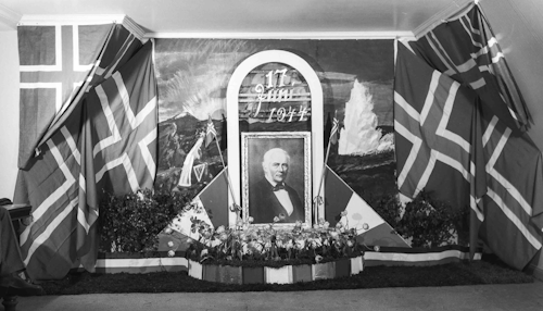 Búðargluggi á Akureyri