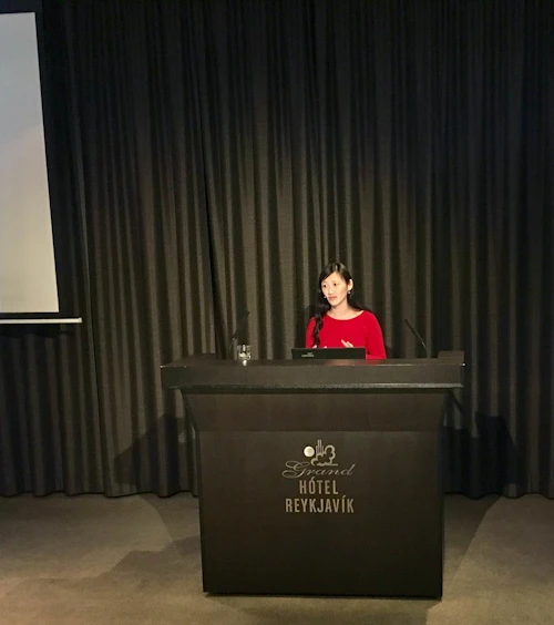 Ásdís Bjarnadóttir sagði frá nýjum samstarfssjóði við atvinnulífið.
