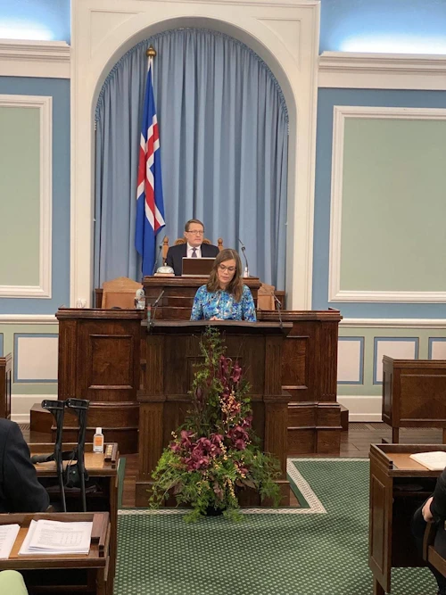 Katrín Jakobsdóttir forsætisráðherra flytur stefnuræðu sína á Alþingi