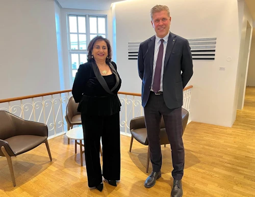 Sima Bahous framkvæmdastýra UN Women og Bjarni Benediktsson.
