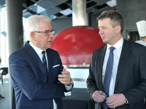 Jacek Czaputowicz, utanríkisráðherra Póllands, og Guðlaugur Þór Þórðarson utanríkisráðherra