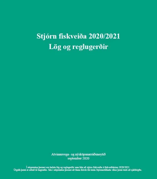 Stjórn fiskveiða 2020/2021 - Lög og reglugerðir