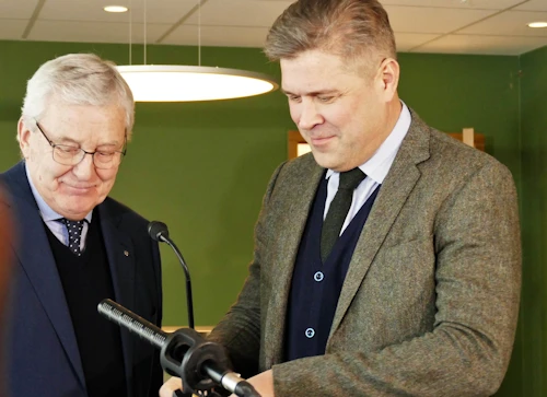 Erling Ásgeirsson og Bjarni Benediktsson