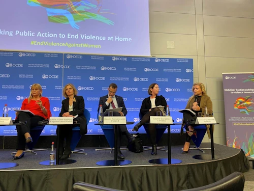 Áslaug Arna Sigurbjörnsdóttir sat í pallborði fundar OECD þar sem ræddar voru aðgeriðir gegn ofbeldi í nánum samböndum