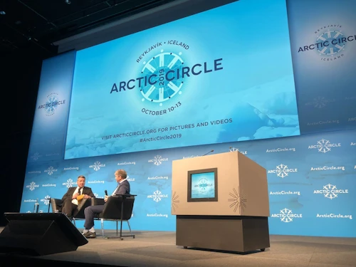 Guðlaugur Þór Þórðarson, utanríkis- og þróunarsamvinnuráðherra, á Arctic Circle árið 2019.