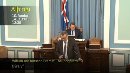 Skjáskot af vef Alþingis