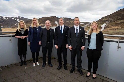 Antony Blinken, Guðlaugur Þór og fulltrúar Carbfix og Orku náttúrunnar