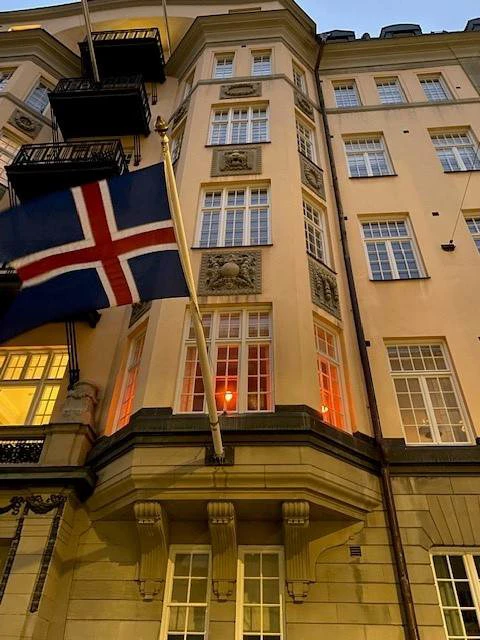 Sendiráð Íslands í Stokkhólmi.