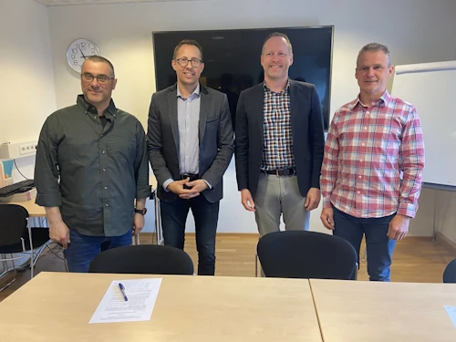 Pedro Rodrigues, forstöðumaður Rifs, Kristján Þór Magnússon, sveitarstjóri Norðurþings, Guðmundur Ingi Guðbrandsson, umhverfis- og auðlindaráðherra og  Aðalsteinn Örn Snæþórsson, forstöðumaður Náttúrustofu Norðausturlands. 