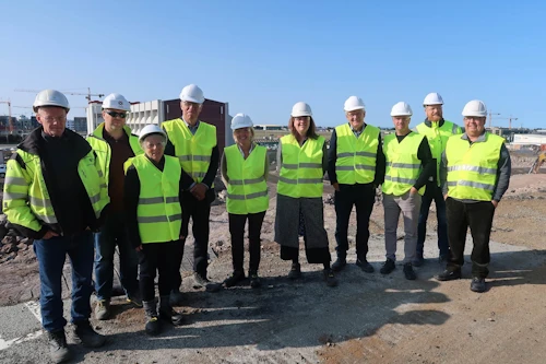 Frá framkvæmdasvæði uppbyggingar Landspítala við Hringbraut