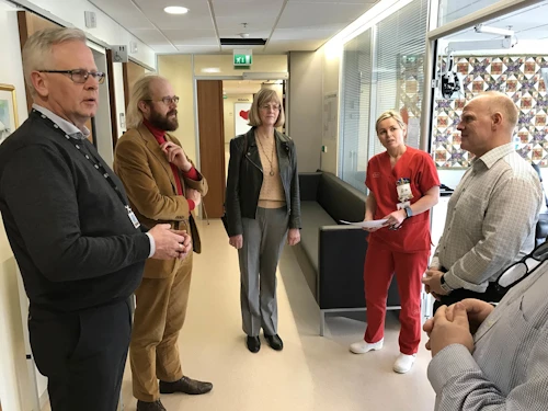 Frá heimsókn heilbrigðisráðherra á Sjúkrahúsið á Akureyri