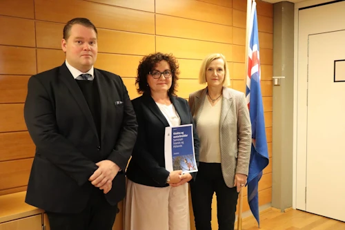 Starfshópurinn sem vann skýrsluna. Frá vinstri: Janus Arn Guðmundsson, Grazyna María Okuniewska formaður og Gréta Ingþórsdóttir.