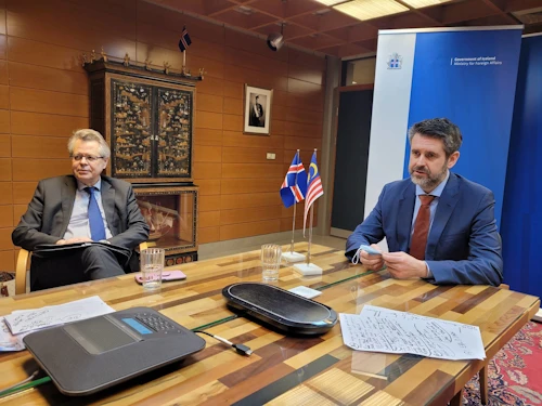 Már Guðmundsson og Martin Eyjólfsson