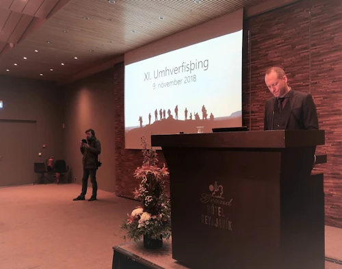 Frá setningu Umhverfisþings í dag.