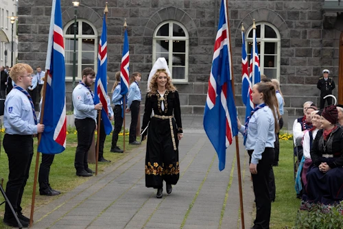 Ebba Katrín Finnsdóttir er fjallkonan í ár.