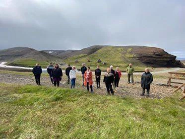 Friðlýsingu Kerlingarfjalla var fagnað við hálendismiðstöðina í Ásgarði í Kerlingarfjöllum í dag.