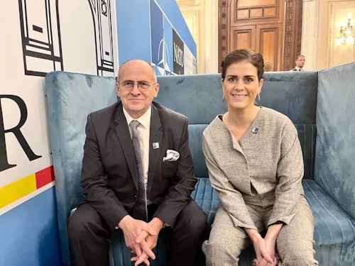 Þórdís Kolbrún Reykfjörð Gylfadóttir og Zbigniew Rau, utanríkisráðherra Póllands