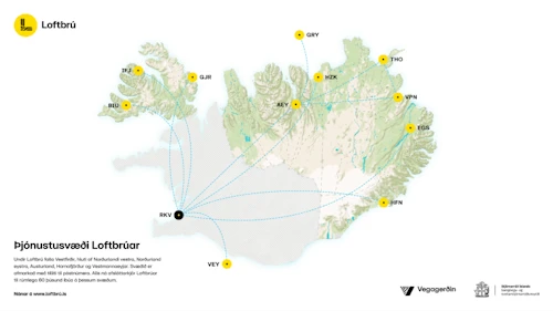 Þjónustusvæði Loftbrúar