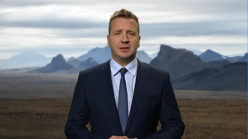 Guðlaugur Þór Þórðarson flytur myndbandsávarp á allsherjarþingi SÞ