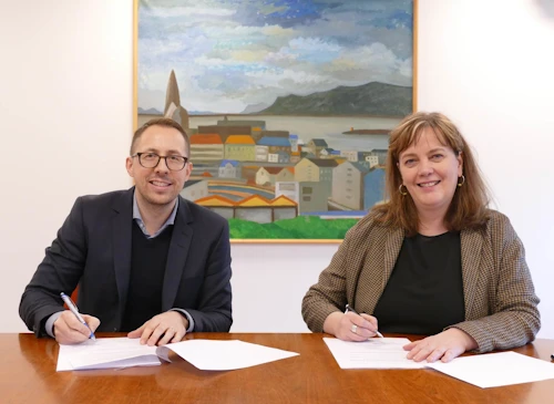 Frá undirritun samnings um byggingu 60 rýma hjúkrunarheimilis á Húsavík 22. febrúar sl. 