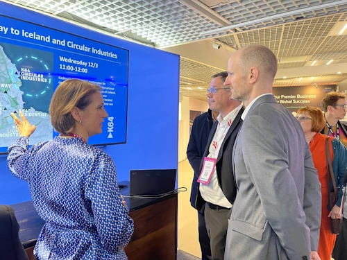 Elín Ragnheiður Guðnadóttir, yfirverkefnastjóri hjá Kadeco á MIPIP kynningunni í Cannes