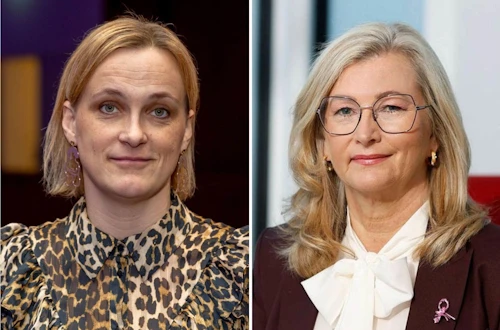 Alma D. Möller heilbrigðisráðherra ásamt Drífu Jónasdóttur, sérfræðingi í heimilisofbeldismálum