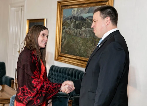 Katrín Jakobsdóttir og Jüri Ratas