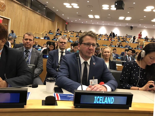 Utanríkisráðherra var viðstaddur kosninguna í mannréttindaráðið