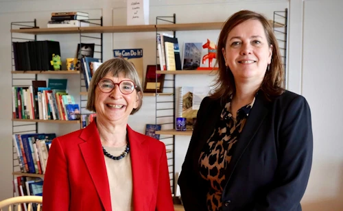 Sendiherra Noregs, Aud Lise Norheim og Svandís Svavarsdóttir matvælaráðherra.