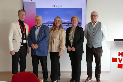 Frá vinstri: Garðar Jónsson, Sigurður Einar Sigurðsson, Hulda Gestsdóttir, Jóhanna Fjóla Jóhannsdóttir og Ásgeir Ásgeirsson