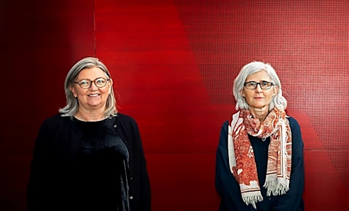 Birna Arnbjörnsdóttir forstöðumaður Stofnunar Vigdísar Finnbogadóttur og Ásdís Rósa Magnúsdóttir, stjórnarformaður Vigdísarstofnunar.